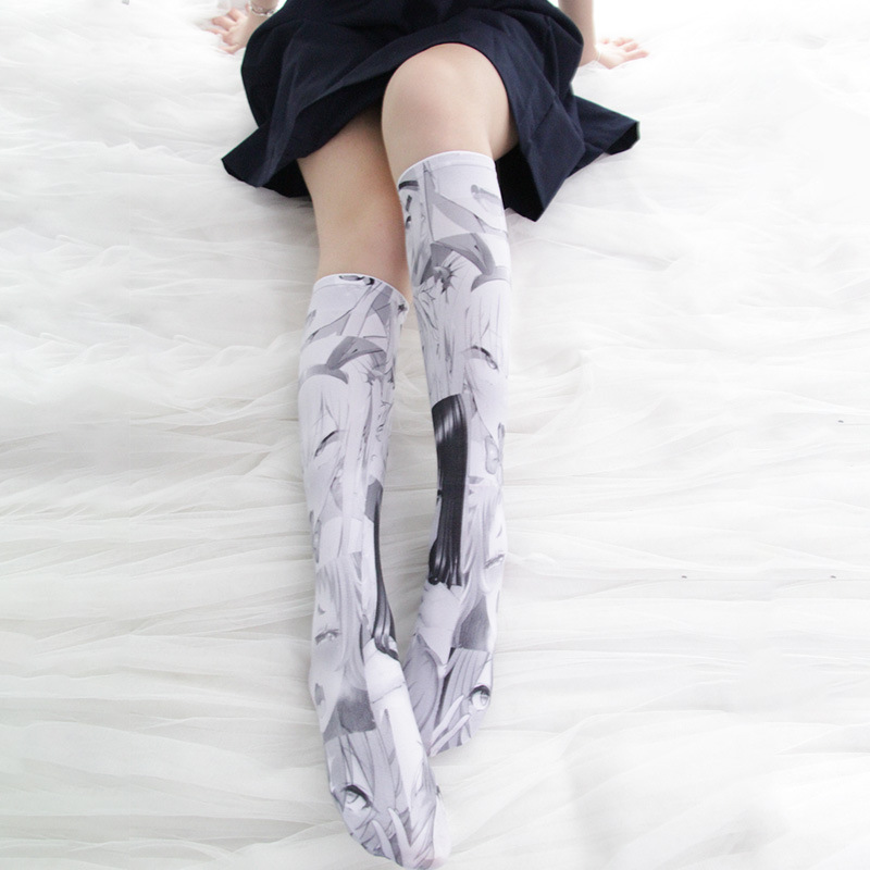 Digital Printing Leg Socks Anime Pattern Socks Personality JK Sock Student Beauty Leg Socks